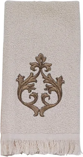 Vista 15 de Avanti Linens Medallón - Colección de puños trenzados suaves, toalla de mano, granito