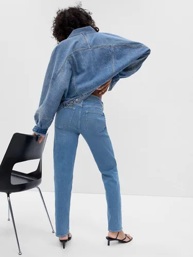 Vista 3 de GAP Jeans clásicos de corte recto para mujer