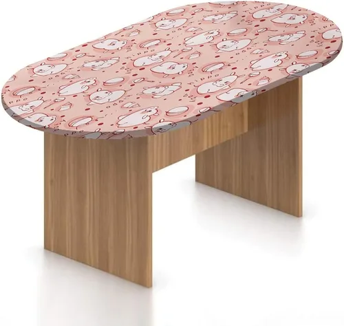 Vista 12 de Mantel ovalado ajustable, decoración de medusas, borde elástico, de poliéster, con forma de medusa, estilo bohemio, con estampado de playa, se