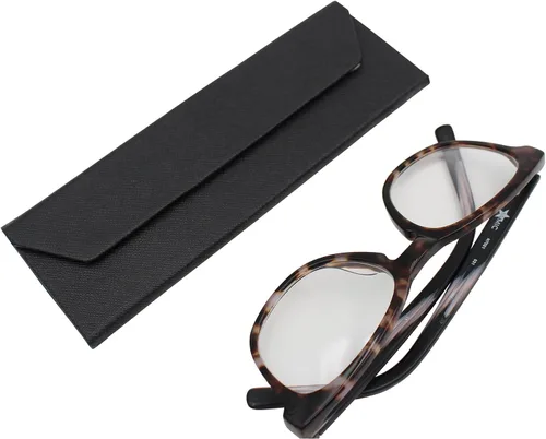 Vista 48 de Real Sic Funda para lentes de sol para hombres y mujeres, soporte magnético plegable para lentes de sol, inspirado en el color sólido