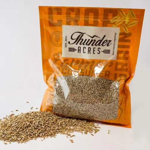 Vista 3 de Thunder Acres Semillas orgánicas de centeno de invierno, sin OMG (1 lb)