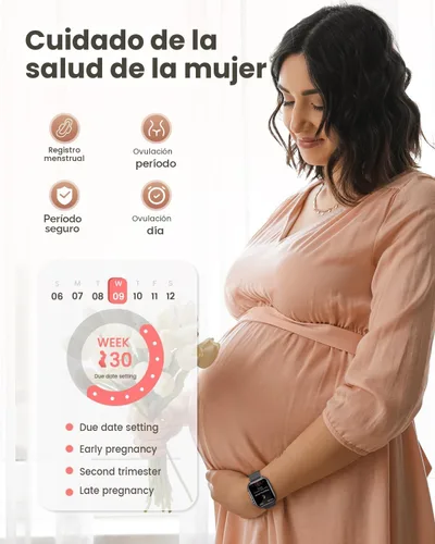 Vista 5 de Relojes inteligentes de 1.83 "para mujeres y hombres, reloj de fitness 5ATM Negro