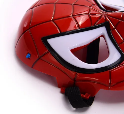 Vista 3 de Máscara de ojos con luz LED de superhéroe, disfraz de cómics prémium