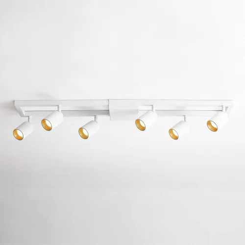 Vista 11 de Shura - Lámpara de techo LED redonda integrada de 3 luces negras con cabezales giratorios, luz de techo ajustable de montaje empotrado, 3000 K, 1365