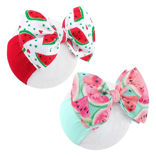 Vista 18 de YanJie Diademas para bebé, hechas a mano, de nailon, elásticas, con lazos para el pelo, para recién nacidos, niñas, niños pequeños y niños en negro