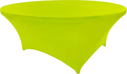 Vista 50 de Mantel de cóctel de elastano redondo de 24 pulgadas x 30 pulgadas de alto, color negro