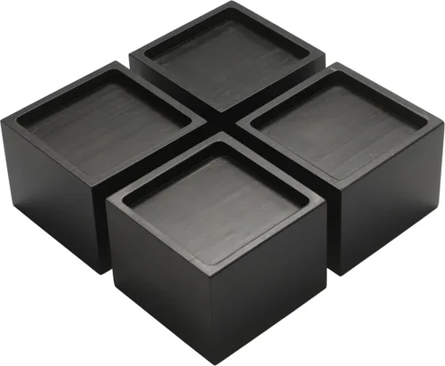 Vista 7 de Elevadores de muebles de cama de madera Lufia de 1 pulgada, elevadores de muebles de madera de pino macizo: mejora la durabilidad, la comodidad