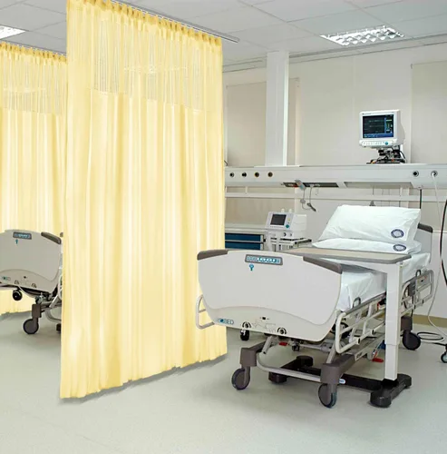 Vista 12 de Frelement Cortina médica con ganchos planos, cortinas divisoras de privacidad para hospital, clínica médica, spa, laboratorio, oficina, guardería