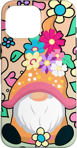 Vista 19 de Funda para iPhone XR con diseño de gnomo de verano y flores de margarita