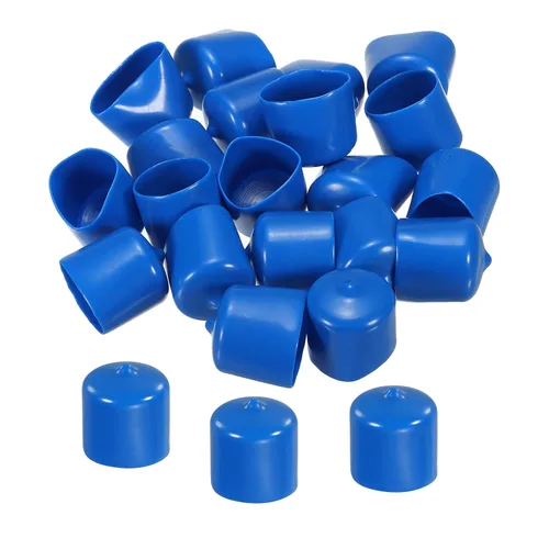 Vista 19 de MECCANIXITY 200 tapas de goma para extremos de goma, 0.079 in, protector de rosca de tornillo de vinilo, tapas de vacío redondas de PVC para tubería