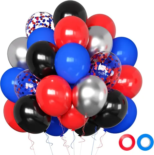 Vista 8 de Globos de graduación 2025 para fiesta de graduación, 50 globos de 30 cm negros y dorados de látex para graduación, globos de fiesta de graduación
