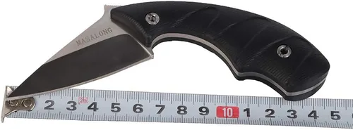 Vista 5 de MASALONG Cuchillo táctico súper duro de acero D2 kni200-b con vaina kydex cuchillo EDC (primera versión)