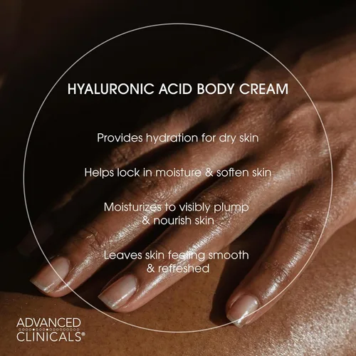 Vista 6 de Advanced Clinicals - Crema con ácido hialurónico, loción hidratante para el cuidado de la piel de cara, cuerpo y manos. Loción reafirmante