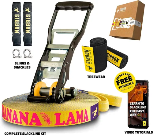 Vista 3 de Gibbon Banana Lama Treewear Set Slackline, XL