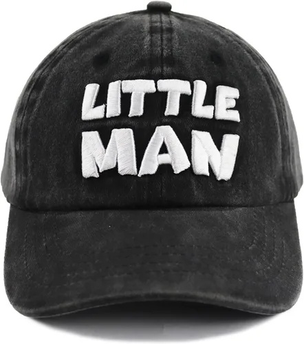 Vista 7 de 2 gorras de béisbol ajustables de algodón bordadas en 3D a juego, para hombre grande y hombre pequeño, papá e hijo