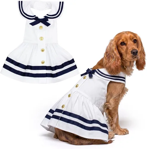 Vista 60 de Parisian Pet Chambray - Vestido para perro - Ligero sin mangas para perro, niña, talla XS Chambray en general