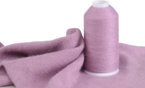 Vista 38 de Hilo 100% de cachemira, 100g de cachemira mongola lujosamente suave pura en cono para tejer a mano y ganchillo (flor beige)