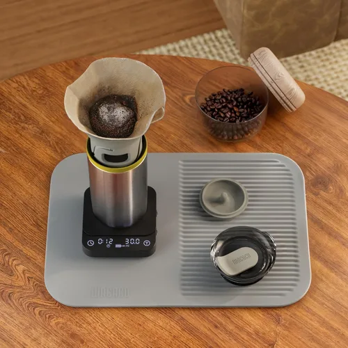 Vista 5 de WACACO Exagram Pro Báscula de Café con Temporizador, Báscula Inteligente de Espresso con Caja de Transporte, Báscula Digital Mini Recargable
