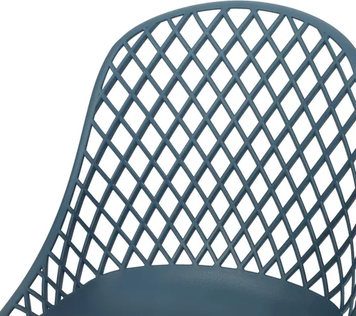 Vista 7 de Delora Silla de comedor moderna para exteriores (juego de 2), color verde