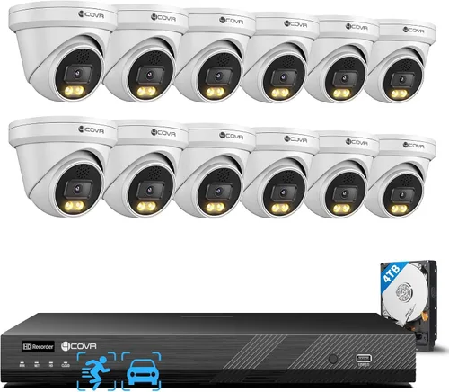 Vista 13 de Sistema de cámara de seguridad PoE 4COVR con disco duro de 2 TB, LY97KA5M0804