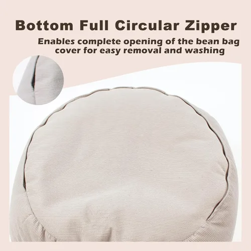 Vista 5 de LPMOERA Funda para Silla Puf de Almacenamiento de Animales de Peluche (Sin Relleno) Para Niños y Adultos. Camas Perezosas para Mascotas