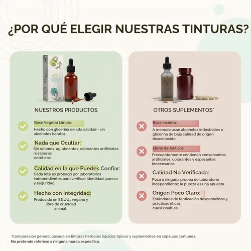 Vista 7 de HerbEra - Tintura de extracto líquido sin alcohol violeta - Soporte linfático, hoja seca tricolor de viola, gotas respiratorias, vegano, suplemento