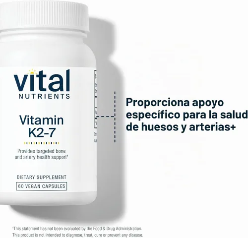 Vista 5 de Vital Nutrients Vitamina K2-7, 60 Cápsulas