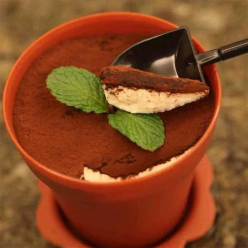 Vista 5 de Paquete de 50 vasos de postre en maceta de 6.1 fl oz de plástico de 6 onzas con tapa y cuchara, taza de degustación de aperitivos, adecuada