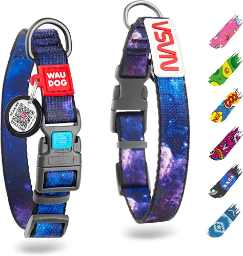 Vista 12 de WAUDOG Collar de nailon para perros – Collar ajustable para perros grandes, pequeños y medianos – Collares de cachorros para perros de razas grandes