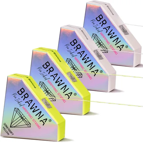 Vista 22 de BRAWNA PMU Supplies - Cuerda de mapeo preentintada para microblading y microsombreado de cejas - Cuerda de microblading premium - Herramienta