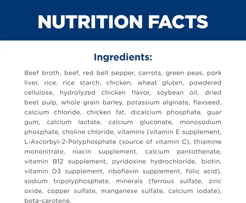 Vista 6 de Hill's Science Diet Paquete variado de alimento húmedo enlatado para piel y estómago sensible para adultos, carne de res estofada, zanahoria