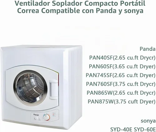 Vista 7 de SuperDi - Cinturón para ventilador de secadora, compatible con Panda
