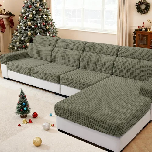 Vista 95 de MAXIJIN Fundas de cojín elásticas de terciopelo para sofá, funda de cojín suave de repuesto para sofá de dos plazas, protector de asiento