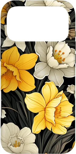 Vista 22 de Daffodil Flower Pattern Modern Floral Case for iPhone 17