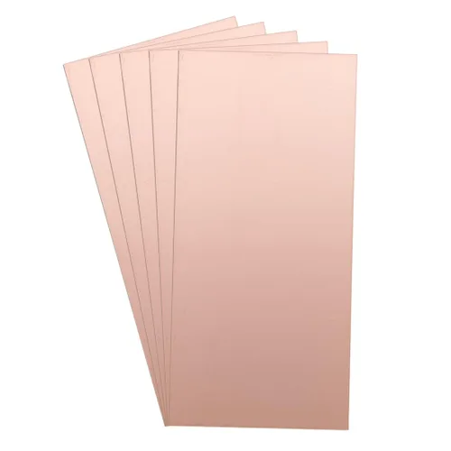 Vista 16 de Uxcell 5 piezas 70x50mm Placa de circuito PCB de doble cara con revestimiento de cobre laminado FR4 de 1mm de grosor para prototipos DIY