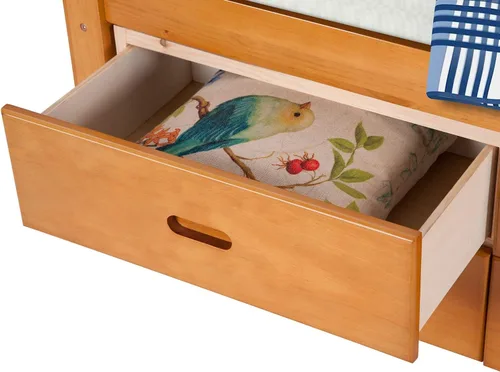 Vista 5 de Cama doble con almacenamiento, con cama corrediza y cajones para invitados