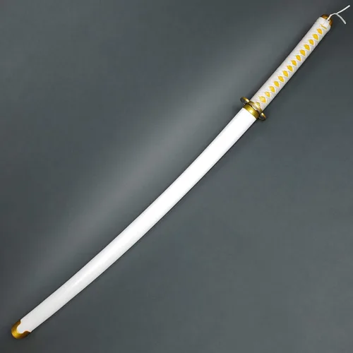 Vista 2 de Fantasy Slayer - Espada samurái de metal, hoja de borde opaco. para colecciones, regalos, cosplay (blanco-86)