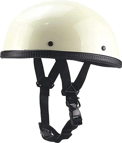 Vista 8 de Casco abierto ligero y transpirable para motocicleta, aprobado por DOT/ECE, casco de motocicleta vintage, unisex, para adultos, Street Cruiser