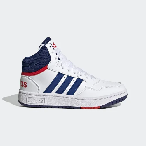 Vista 3 de adidas Kids' Hoopds Mid Top Basketball Shoe