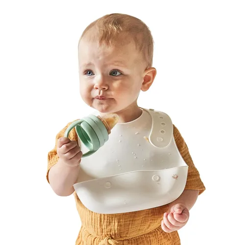 Vista 3 de Green Sprouts Silicone & Sprout Ware Alimentador de primeros alimentos, 6 meses +, plástico vegetal, silicona curada con platino, seguro