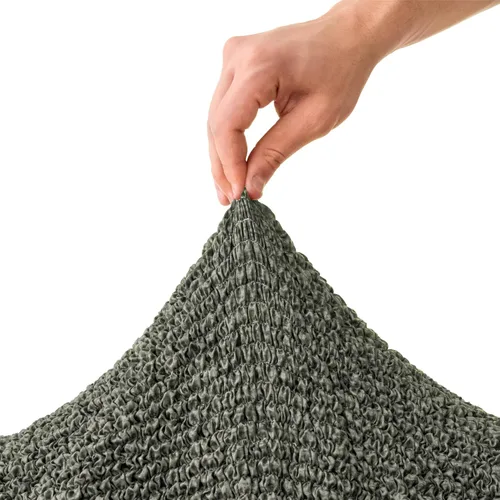 Vista 8 de PAULATO BY GA.I.CO. Funda para tumbona – Funda suave – Protector elástico de 1 pieza para sillón – Tela estampada – Gris musgo