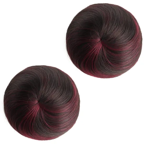Vista 31 de 2 extensiones de moño de cabello, accesorio de peluca, extensiones de cabello rizado y ondulado, extensiones de cabello recogido, extensión de moño