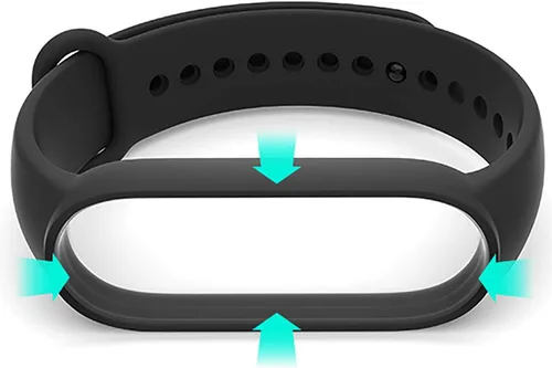 Vista 2 de Yuuol - Correas de repuesto compatibles con Xiaomi Mi Band 6 BandXiaomi Mi Band 5 BandAmazfit Band 5, pulseras de silicona suave, correa deportiva