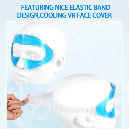 Vista 3 de 3 Pcs Cooling Face Cover for Metal Quest 2 Valve IndexPS VROculus Rift S - Must Have Cooler Pad for VR Gamer PCM Cooling Version