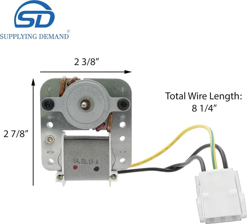 Vista 2 de Supplying Demand 297250000 297309000 Reemplazo del motor del ventilador del evaporador del refrigerador Modelo específico no universal