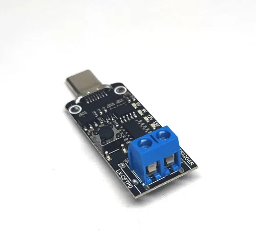 Vista 5 de 1 unids USB-C PD QC DC5V 9V 12V 15V 20V voltaje ajustable módulo de disparador de potencia 5A Tipo-C entrada macho