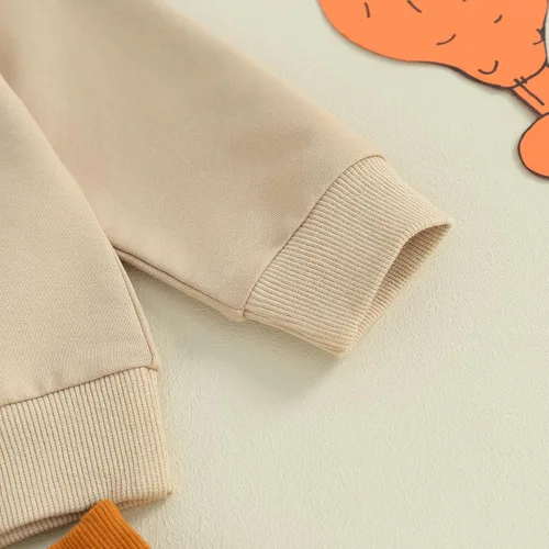 Vista 5 de Lesimsam Conjunto de 2 piezas de sudadera con cuello redondo y pantalones deportivos para niños pequeños, para el otoño e invierno