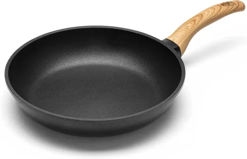 Vista 10 de IRIS USA Sartenes antiadherentes de aluminio fundido con asas extraíbles y salvamanteles de madera plegables, juego de utensilios de cocina de 6