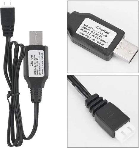 Vista 5 de RC Car Upgrade Parts USB 5V entrada PX9300-33 para deporte al aire libre juego para coche de alta velocidad rc cargador de coche rc 7.4v cargadores