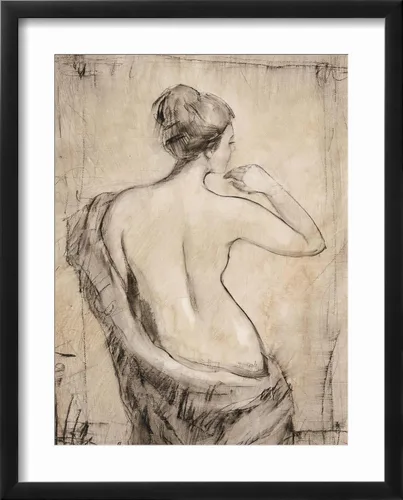 Vista 2 de ART.COM Impresiones artísticas enmarcadas para pared, estudio de desnudo neutro II por Tim O'toole, decoración figurativa, 12 x 16 pulgadas, marco